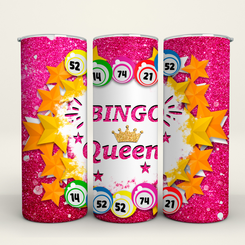 Bingo Queen - 20 Oz Tumbler Wrap