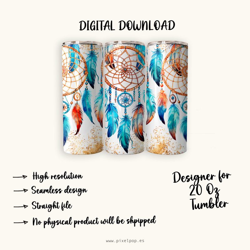 Dream Catcher - 20 Oz Tumbler Wrap