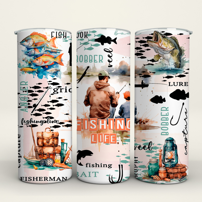 Fishing Life - 20 Oz Tumbler Wrap