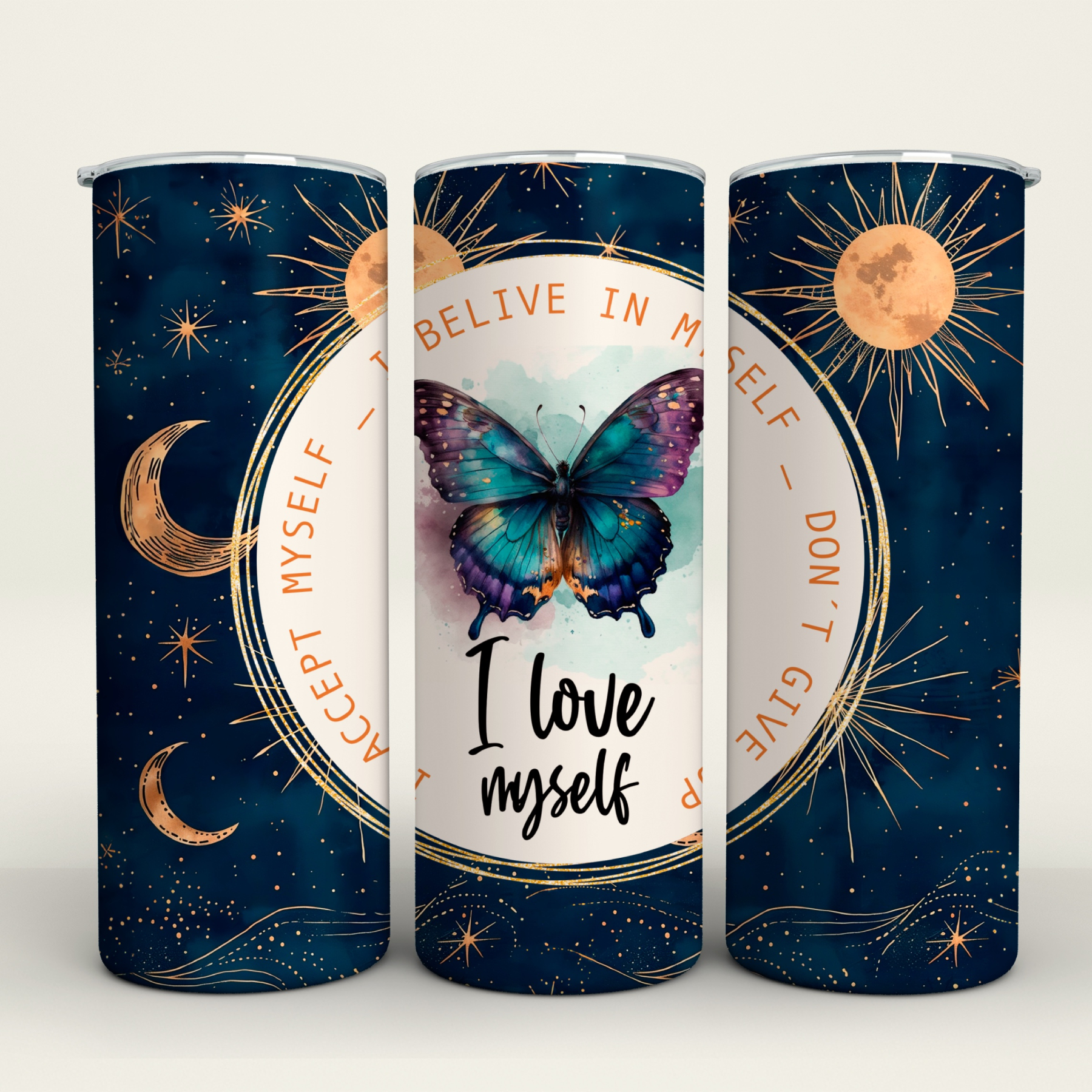 Celestial Positive Affirmations - 20 Oz Tumbler Wrap