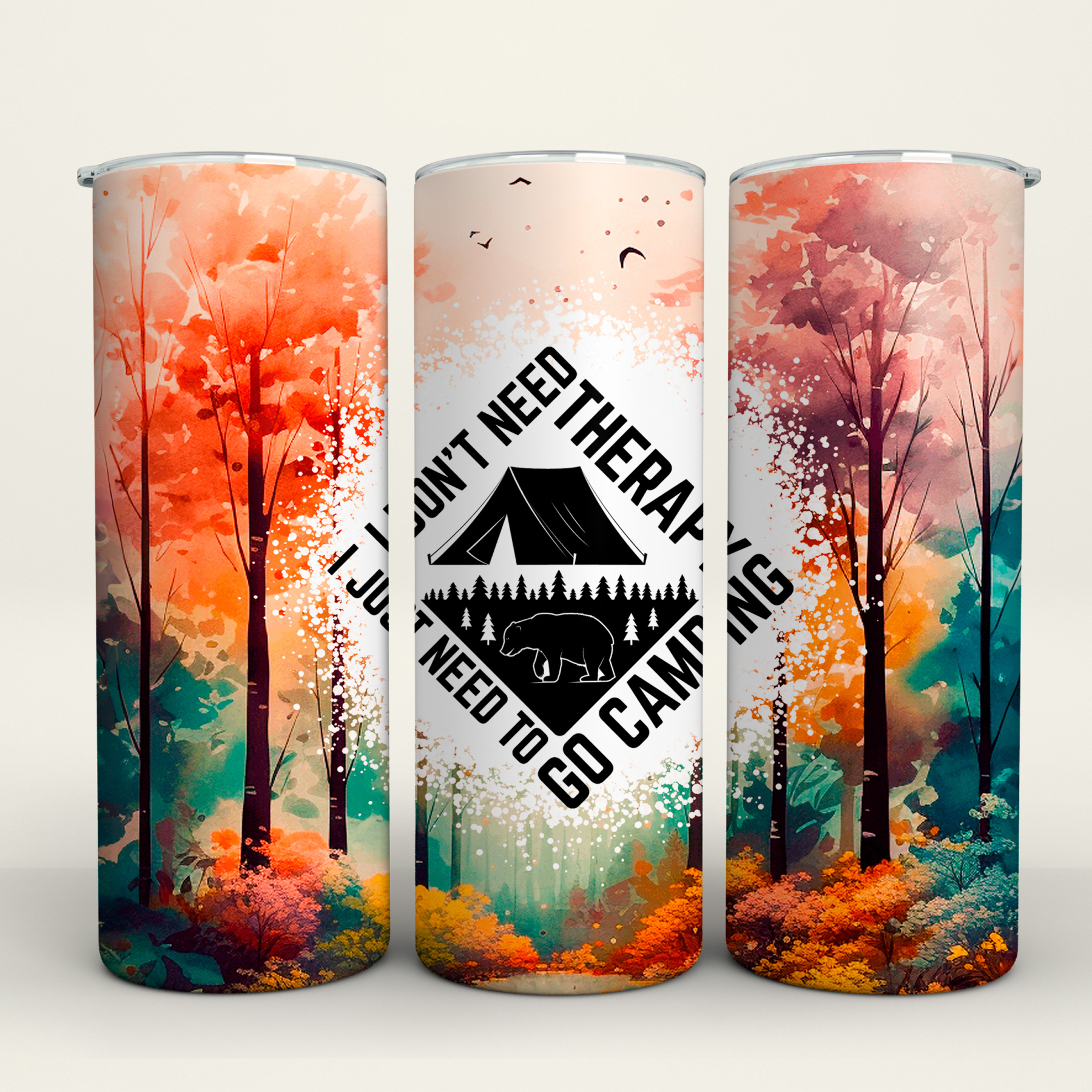 Camping Crew - 20 Oz Tumbler Wrap