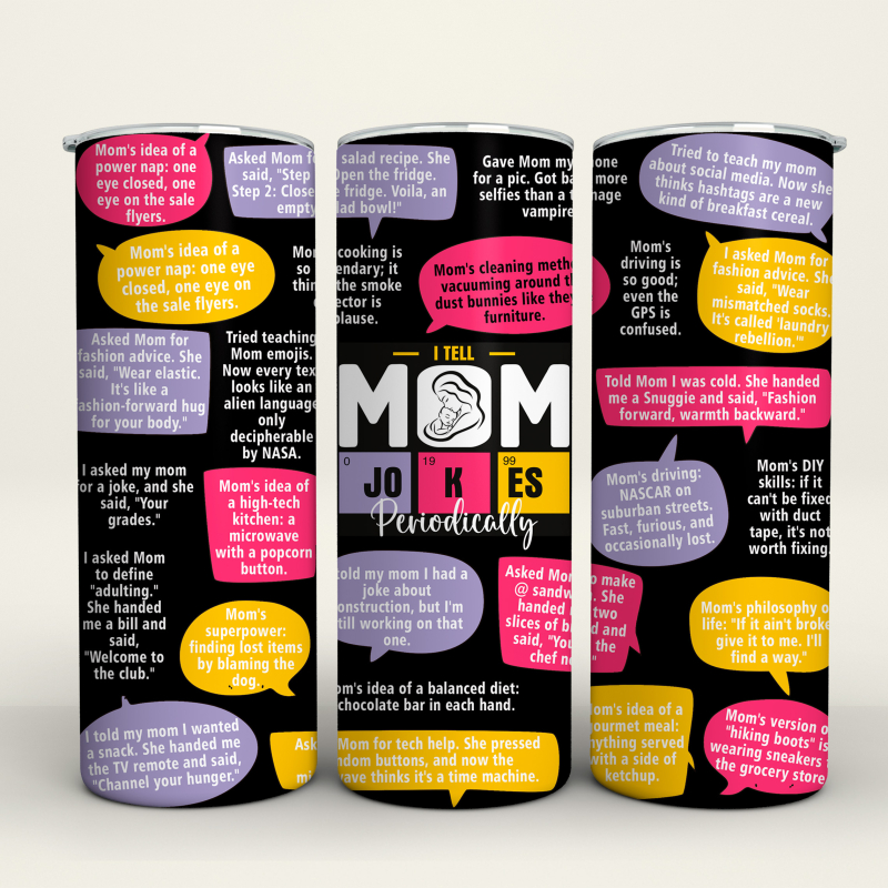 Mom Jokes - 20 Oz Tumbler Wrap