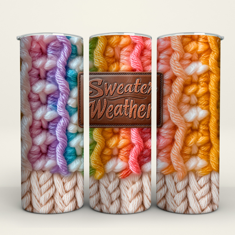 Sweater Weather - 20 Oz Tumbler Wrap