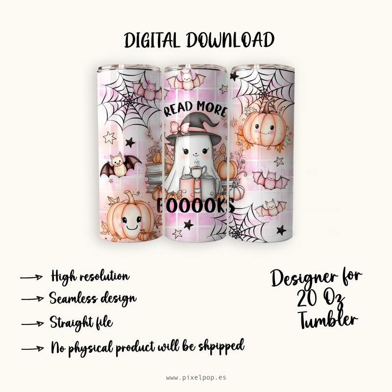 Read More Booooks - 20 Oz Tumbler Wrap