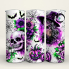 Halloween Skull & Flowers - 20 Oz Tumbler Wrap